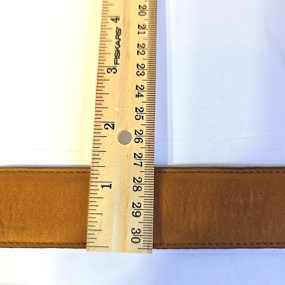 Kenzo Belt Beautiful French Made Vachette Leather Metal Buckle Size 30 - Picture 10 of 10